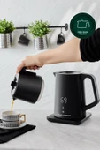 Jumbo X Homend Royaltea Cooltouch 1792h Siyah Çift Duvarlı Paslanmaz Çelik Çay Makinesi Wifi Ile Kontrol - 5