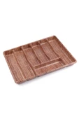 Narnuga BÜYÜK - AHŞAP RENK - 7 BÖLMELİ ÇEKMECE İÇİ KAŞIKLIK 50X37CM (4767) - MCT4509-2744 - 1