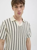 JACK JONES Erkek Örme Polo Yaka Tişört 12276317 - 2