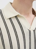 JACK JONES Erkek Örme Polo Yaka Tişört 12276317 - 4