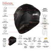 Smk Typhoon Reptile Kapalı Kask - 2