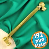 Mobilya Çekmece Mutfak Dolabı Dolap Kulpları Kulb 19.2 cm Metal Gold Altın Çizgili Kulp 192 mm - 1