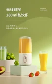 Taşınabilir Meyve Sıkacağı - Beyaz - 280ml - USB Şarjlı - 10