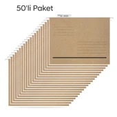 Tuna Askılı Dosya Metal Çubuklu Telli Tek Sayfa ASD2001 50 LI PAKET - 1