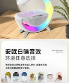 Çok Fonksiyonlu Speaker Saat Alarm ve Kablosuz Şarj Cihazı - Beyaz - 8