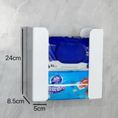 Akrilik Duvara Monte Peçete ve Islak Mendil Dispenseri - Beyaz Bölmeli - 1