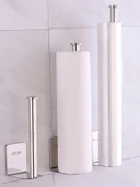 Mutfak Streç Film Rafı - Siyah Büyük 35cm - 2