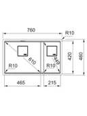 Franke KNG 160-46-21 Nero Eviye - 2