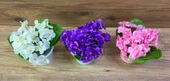 Yapay Çiçek Dekoratif Mini Menekşe 3 Adet Menekşe Renkli - 3