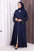 Şal ve Ferace İkili Takım 70018 Lacivert thumbnail 2