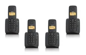 Gigaset 1 Harici 4 Dahili Dect Telsiz Kablosuz Telefon Santrali Siyah - 1