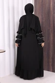 Şal ve Ferace İkili Takım 70018 Siyah thumbnail 4