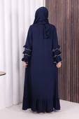 Şal ve Ferace İkili Takım 70018 Lacivert thumbnail 4