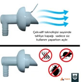 DESIPHON Çamaşır ve Bulaşık Makinesi Gider Koku Önleyici Çekvalf Adaptör Conta 50 mm Haşere ve Koku Koruma - 2