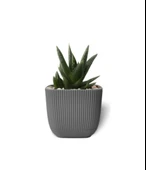 Omnipazar KRS-383 Dekoratif Plastik Mercan Kare Saksı 1.8 Litre No 3 thumbnail 7