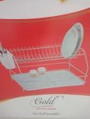 KİWA İKİ KATLI  SİYAH METAL BULAŞIKLIK GOLD - 2