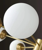 Subox Altın 6'li Sarkıt Avize Tavan Sarkıt Avize ve Camlı Avize - 6