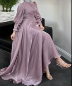 25Y4690 ELBİSE ABİYE JANJAN ÇAPRAZ BAĞLAMALI thumbnail 3