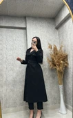 25Y16896 TRENCHKOT BEL KEMERLİ ORKA ZİNCİR DETAYLI - 1