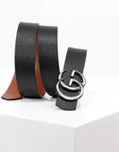 Özel Koleksiyon - Deri Erkek Kemer - GC Krom İşleme - 2