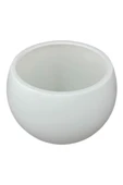 Nettenevime Küre Yuvarlak Top Vazo Dekoratif Saksı BEYAZ 38*30cm - 4