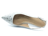 Feles Şeker Topuk Taş Detaylı Arkası Açık Stiletto Kadın Topuklu Ayakkabı thumbnail 6