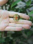 Doğal Taş Akik Minimal Doğal Taşlı Kadın Antik Ayarlanabilir Yüzük euy57a thumbnail 3