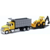 1:43 Long Haul International Lonestar Araçları - Sarı Kamyon - Dozer - 1