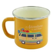 Orcamp Retro Emaye Kupa Bardak Sarı Karavan 330 cc - 1