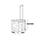 Nurgaz Campout Katlanır Tekerlekli Kamp Kasası Kahverengi thumbnail 3