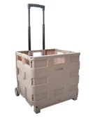 Nurgaz Campout Katlanır Tekerlekli Kamp Kasası Kahverengi thumbnail 1