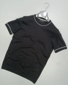 Gewer Bisiklet Yaka Kısa Kol Erkek Örme Triko Tişört 7307 thumbnail 2