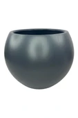 Nettenevime Küre Yuvarlak Top Vazo Dekoratif Saksı ANTRASİT 38*30cm - 1