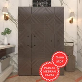 Kenzlife membran çamaşır kurutma makinesi dolabı yaromira khvbyz üçgen 180*120*64 mebran kapak MDF gövde thumbnail 1