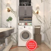 Kenzlife membran çamaşır makinesi dolabı hayzum gribyz panjur 180*66*55 mebran kapak suntalam gövde - 1