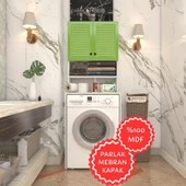 Kenzlife membran çamaşır makinesi dolabı hayzum yşlbyz panjur 180*66*55 mebran kapak MDF gövde - 1