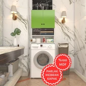 Kenzlife membran çamaşır makinesi dolabı hayzum yşlbyz düz 180*66*55 mebran kapak MDF gövde - 1