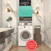 Kenzlife membran çamaşır makinesi dolabı hayzum trkbyz petek 180*66*55 mebran kapak suntalam gövde - 1