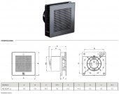 Vortice Punto Evo Gold Nero Black Mimari Uygulama İdeal Tasarım Kesintisiz Çalışma Havalandırma Fanı Banyo Mutfak AGMair Agm - 3