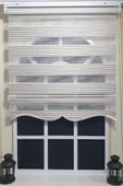 Zebra Stor Perde Mavi Çizgili Etek Dilimli ST 011  Ekru 160 x 200 - 3