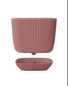 Omnipazar KRS-384 Dekoratif Plastik Mercan Kare Saksı 4 Litre No 4 thumbnail 5