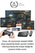 20000 Oyunlu 4K Tak Çalıştır 2.4g Uyumlu HDMI Kablosuz Çift Kol Konsol Game Stick Retro Atari - 2
