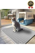 Premium Silinebilir Yıkanabilir Dayanıklı Kedi Köpek Evcil Hayvan Tuvalet Önü Mama Kabı Kum Paspası - 4