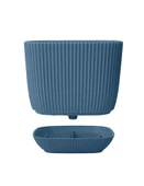 Omnipazar KRS-383 Dekoratif Plastik Mercan Kare Saksı 1.8 lt 6 Renk Set - 4
