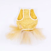 PawStar Sarı Polka-Dot Elbise - 6