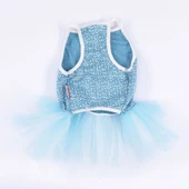 PawStar  Mavi Polka-Dot Elbise - 5