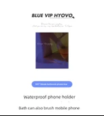 Su Geçirmez Duvara Monte Telefon Tutucu - Pembe - 7