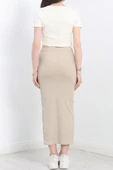 Nakışlı etekli takım bej beyaz s3899 thumbnail 3