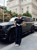 Düğme yakalı siyah alt üst takım s3943 thumbnail 5