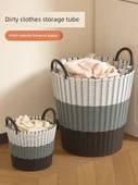 Rattan Çamaşır Sepeti Büyük Boy 42cm - Huş Sarısı (3 Kişilik) thumbnail 2